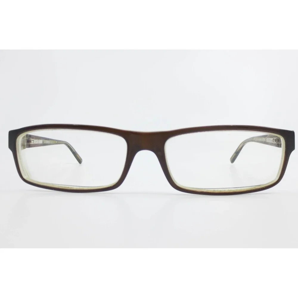Hugo Boss 0104 OGF Brown Rectangular Eyeglasses Frames 52-16-135 Mens Womens